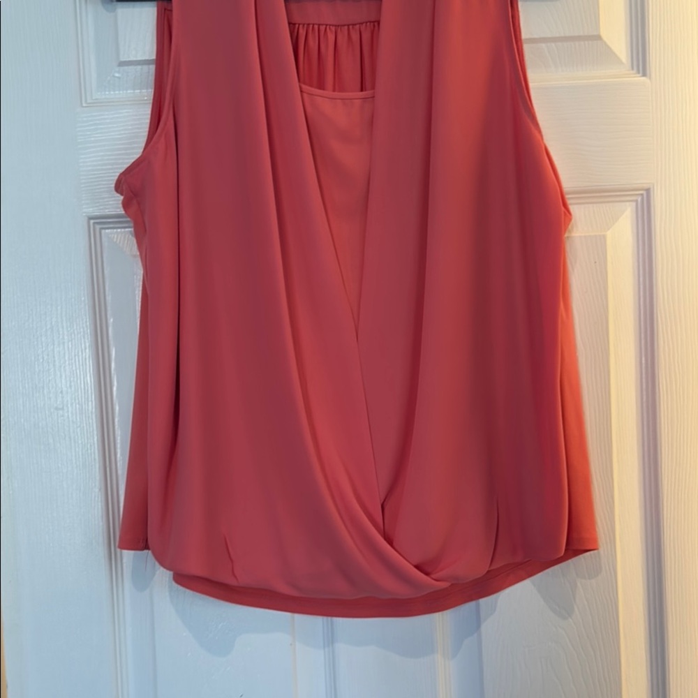 Charter Club Coral Sleeveless Blouse - Picture 4 of 7